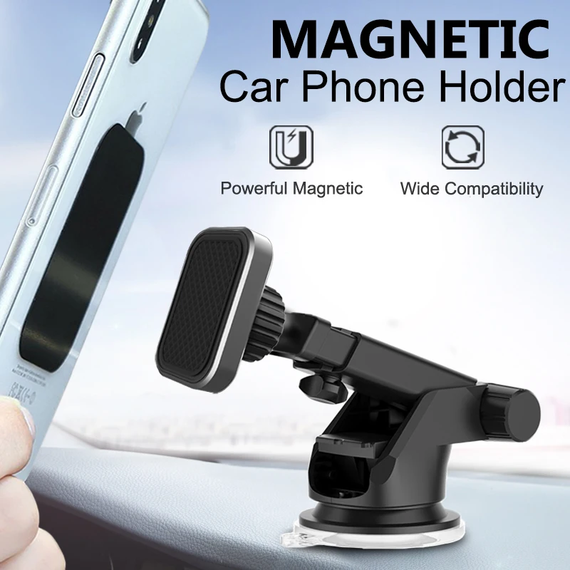 

Magnetic Car Phone Holder Mobile Phone Car Mount Clip Smartphone Stand Cellphone Accessories