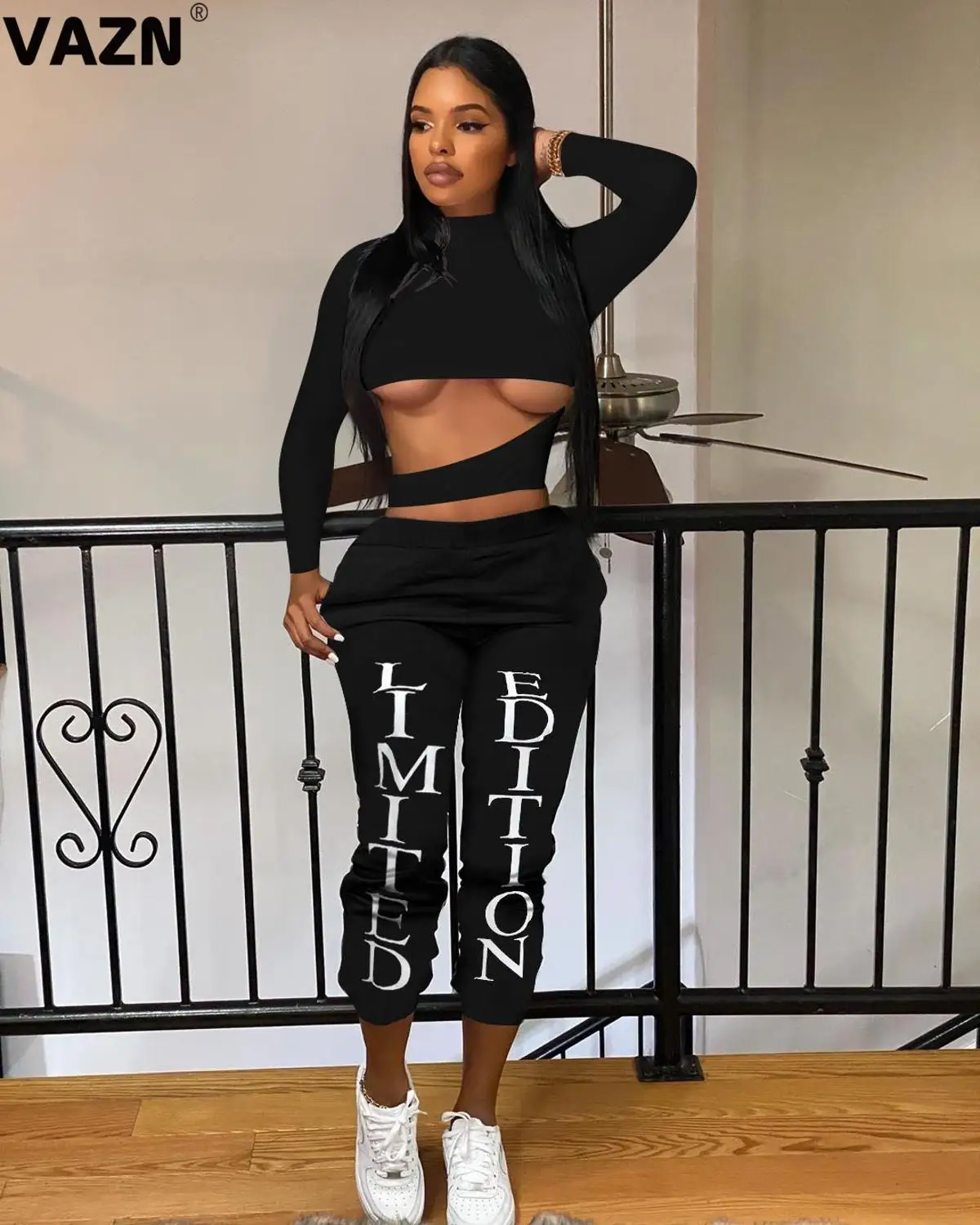 Новинка Осень 2020 Специальные сексуальные открытые Клубные молодые черные