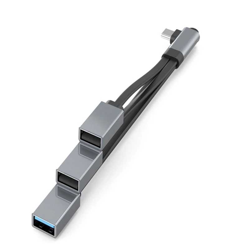 

Type-C Otg Cable One for Three Hubs Mobile Phone and Tablet Connected to U Disk Mobile Hard Disk Mouse and Keyboard