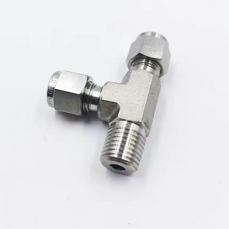 Фонарь нержавеющая сталь фитинг для труб скучно-скругленный Мужской Тройник 1/4