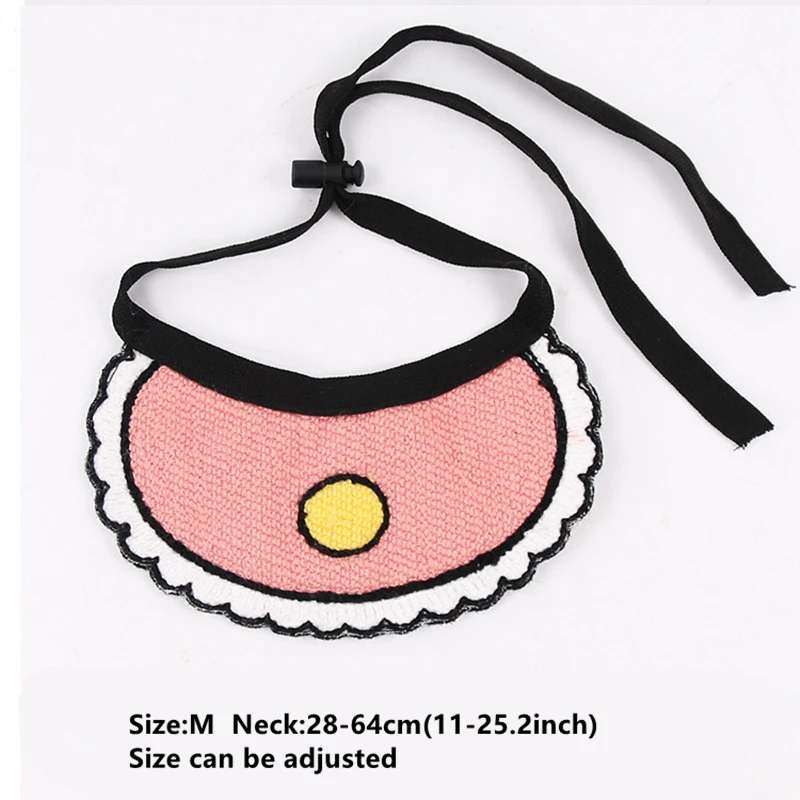 Бандана нагрудник для кошек и собак Регулируемый шарф ошейник с милым сердцем