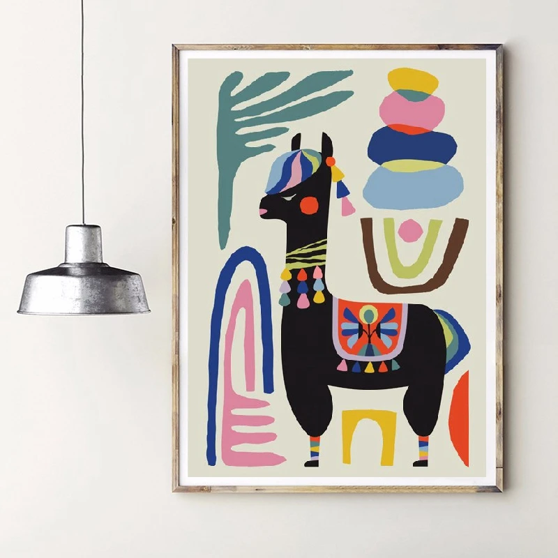 Настенный абстрактный модульный постер Картина на холсте в скандинавском стиле