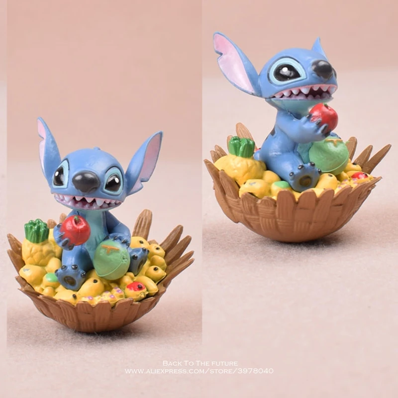 Disney Lilo &amp Stitch summer 5 шт./компл. 5-7 см фигурка аниме украшение коллекция мини-кукла
