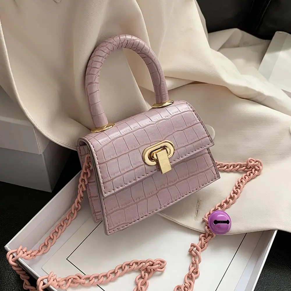 Женская мини сумка тоут 2020 новая мессенджер с крокодиловым узором женская