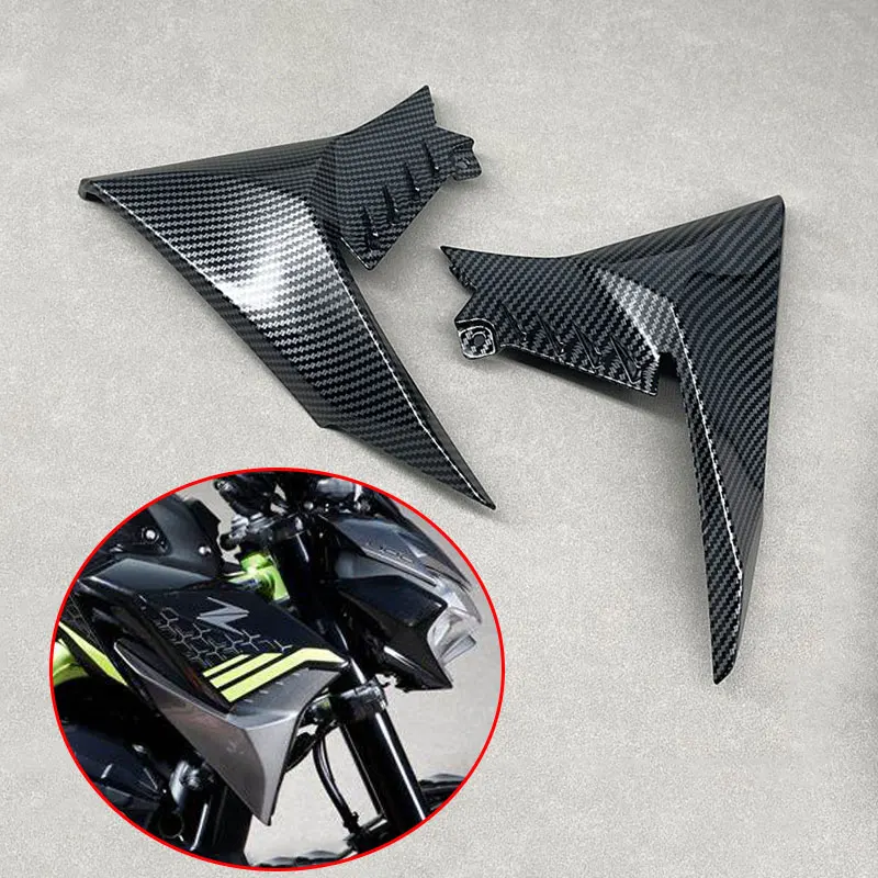 Запчасти для обтекателей мотоцикла Kawasaki Z900 20-2021 из пластика ABS без краски, левая и правая сторона обтекателя, панель крышки радиатора.