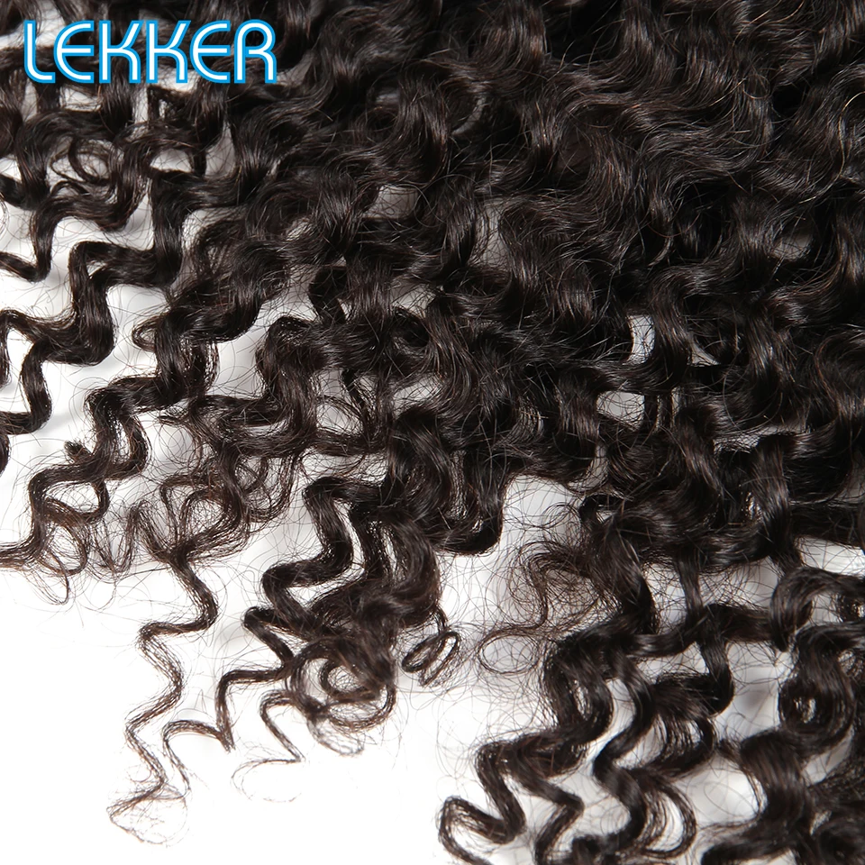 Lekker волнистые 360 кружевные фронтальные волосы Remy глубокая волна Закрытие 10 ''