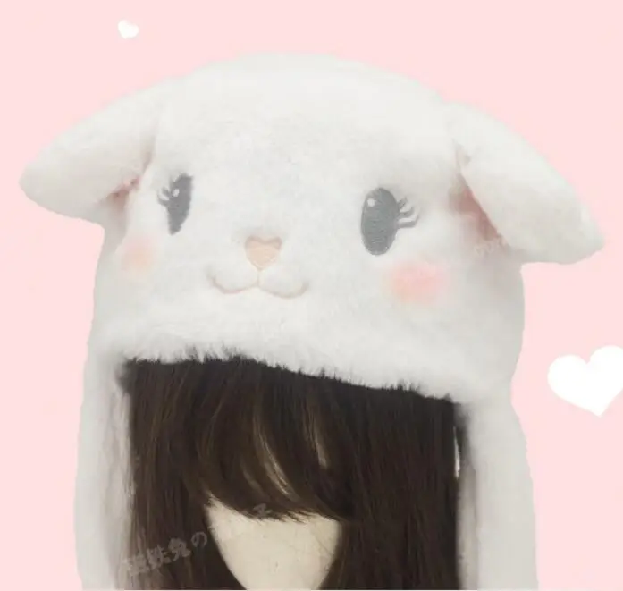 DIY японский осень-зима Mori girl Косплей очень милый кот движущийся прыгающий плюшевый шарф шляпа Лолита девочка Плюшевые кошачьи уши теплые шапки