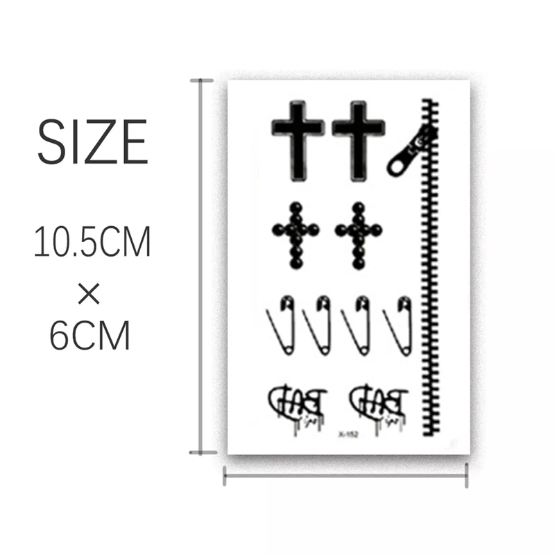 Temporary Waterproof Tattoo Stickers, Rabbit, Cat, Deer Head,English Letters,Finger Tattoos, Pre Designed Waterproof Fake Tattoo