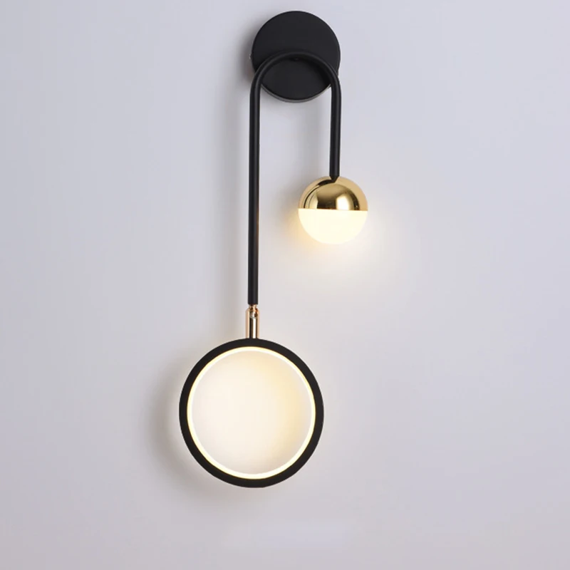 Современные Настенные светильники Sanmusion светодиодные лампы с регулируемым углом