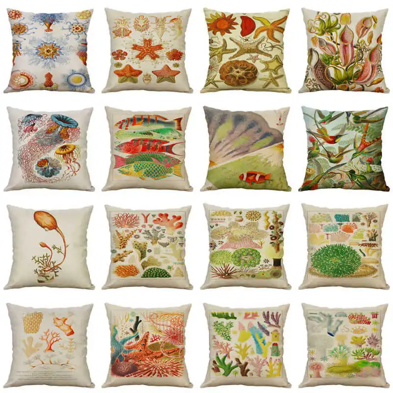

Vintage Waist Cushion Decor Cover Pillow 18'' Covers Home PillowCase Sofa Plant