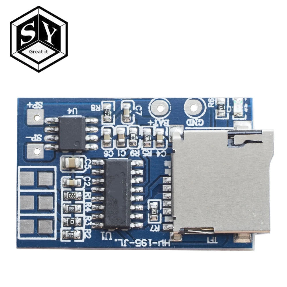 Плата mp3 декодера Great IT GPD2846A TF карта модуль усилителя 2 Вт для модуля питания Arduino GM