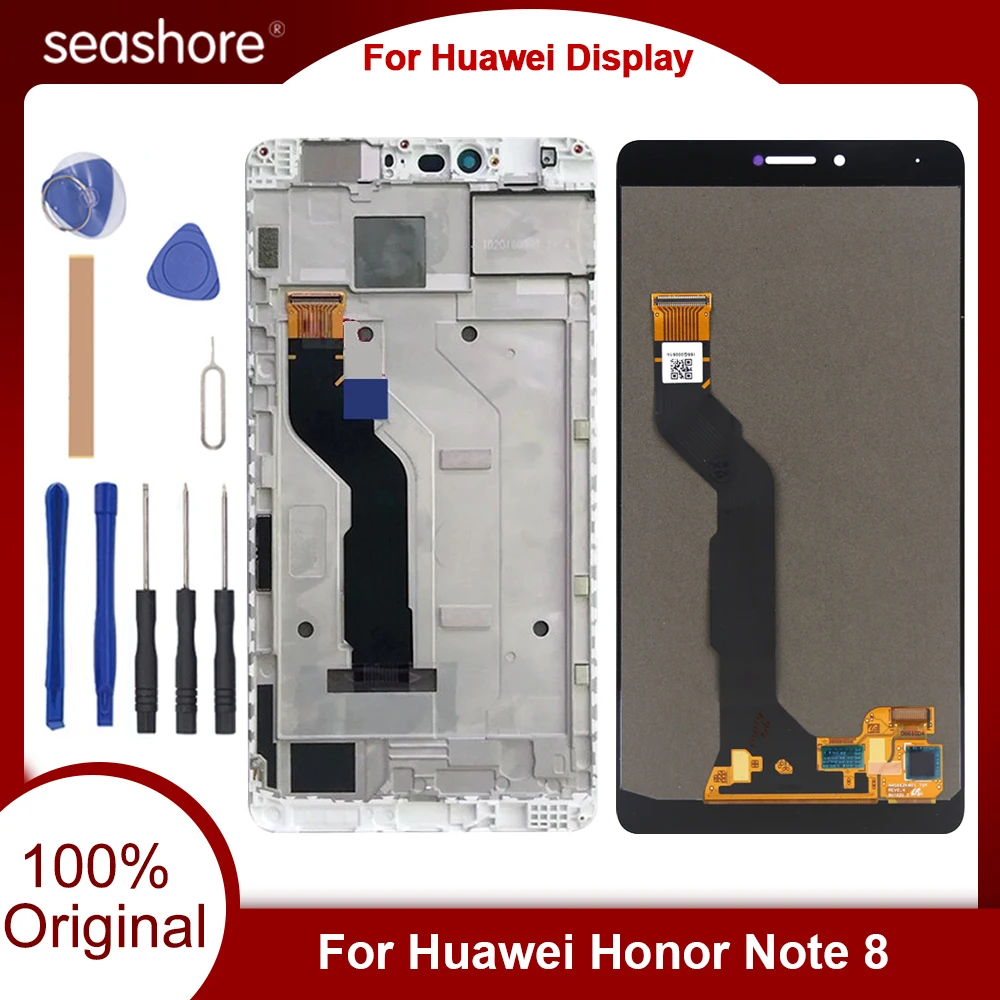 Pantalla t&aacute;ctil Original para Huawei Honor Note 8, piezas de repuesto de digitalizador LCD, EDI-AL10-0