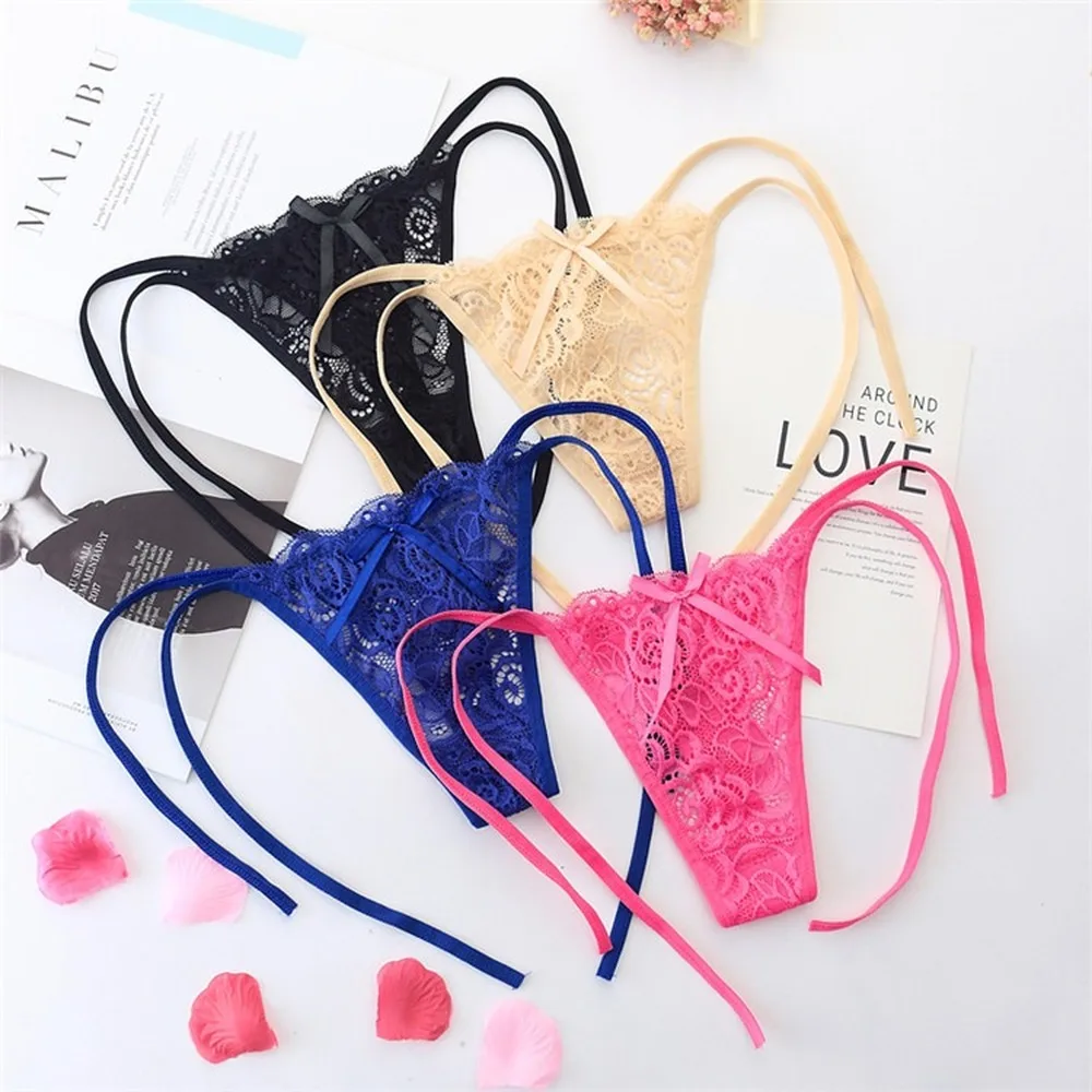 

Sexy Ladies Underwear Lace Pure Cotton Thongs G-string Lingerie