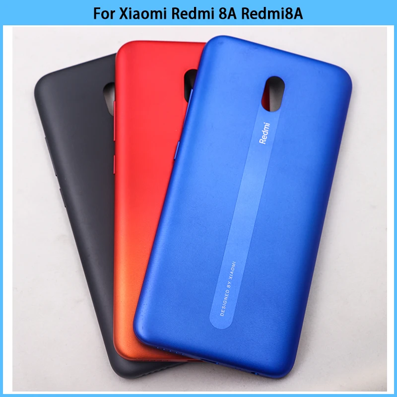 New For Xiaomi Redmi 8A Battery Back Cover Plastic Panel Rear Door Housing Case No NFC contact Replace | Мобильные телефоны и