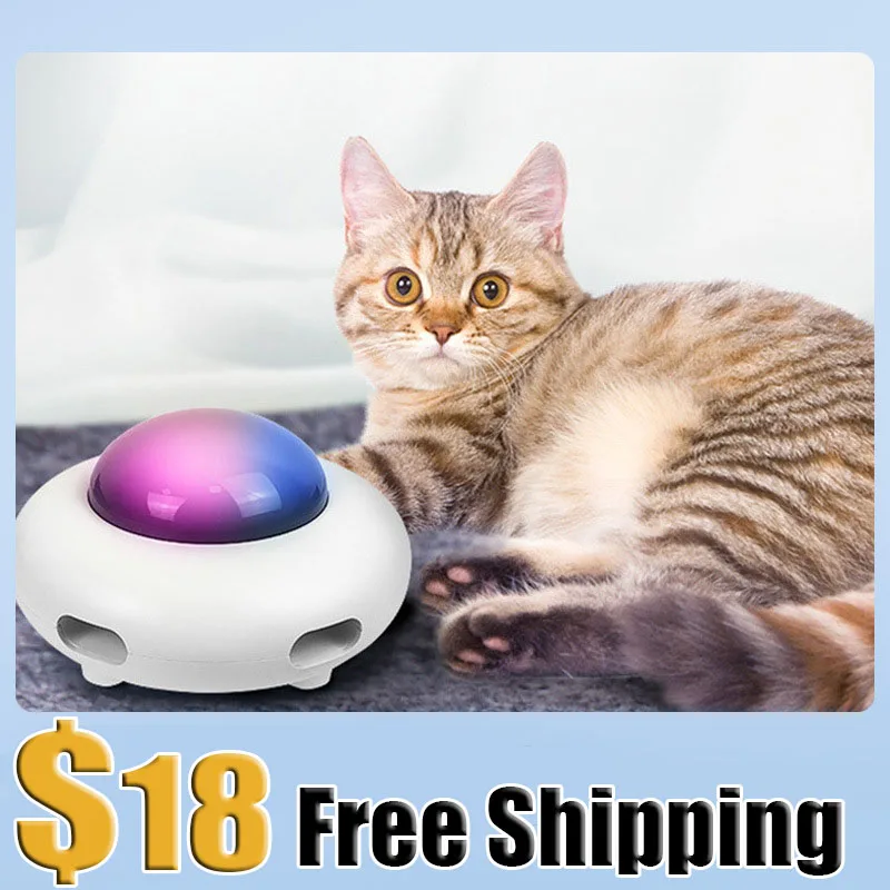 

Electronic Funny Cat Stick Toy Cat Toy Funny Turntable Automatic Steering Stick Cat Playing Toy Smart Pet Supplies