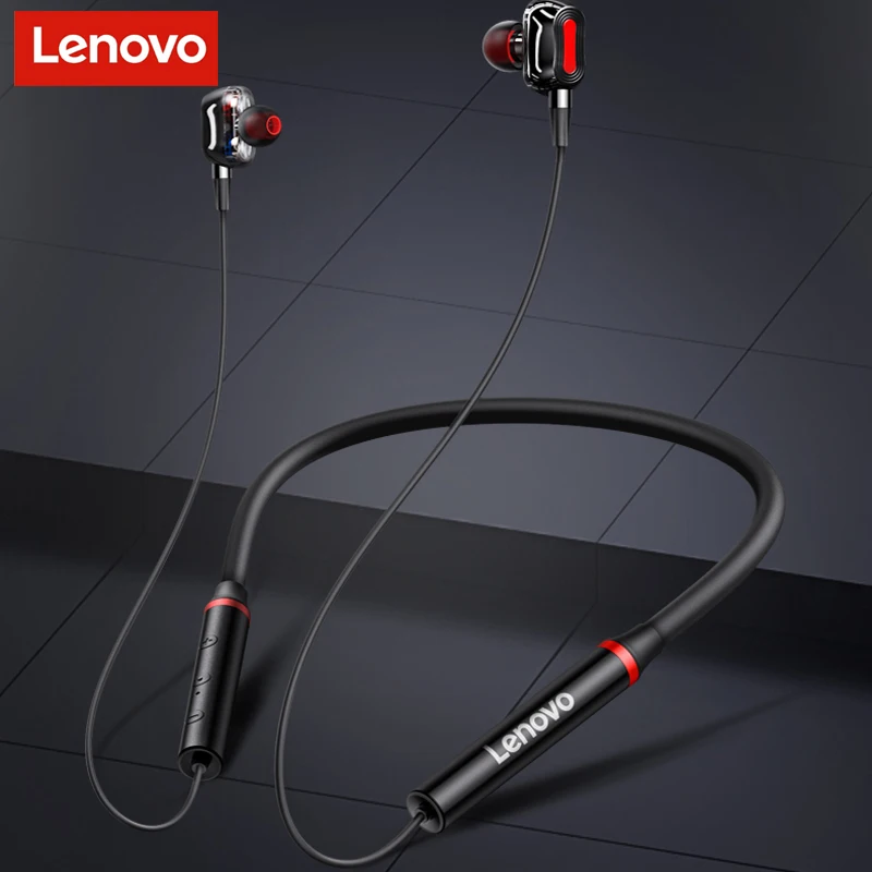 

Оригинальные наушники Lenovo HE05 Pro TWS с шейным ободом, беспроводные наушники Bluetooth 5,0, IPX5 водонепроницаемые с микрофоном и шумоподавлением