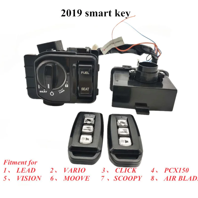 

Модифицированные аксессуары для мотоциклов pcx smart key keyless start замки зажигания для honda pcx150 lead vario click vision SCOOPY 2019