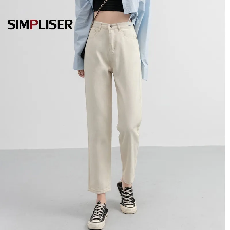 Джинсы Капри женские стрейчевые синие бежевые|Прямые джинсы| |