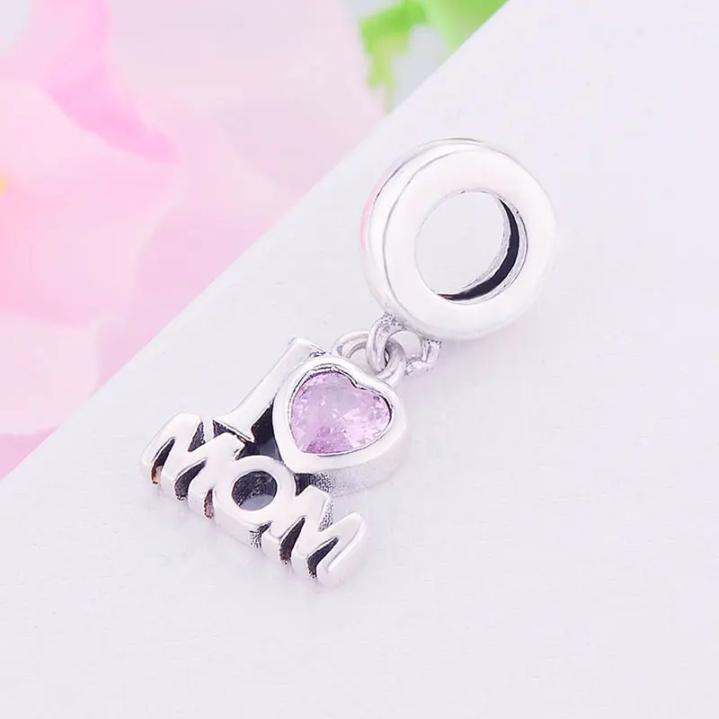 Женское серебряное розовое циркониевое стандартное Оригинальное украшение