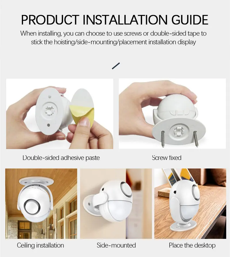

WiFi 125dB Home Garage Alarm System Anti-Theft Smart Motion Detector PIR Door/Window Sensor Wireless Burglar Alarm With Tuya App