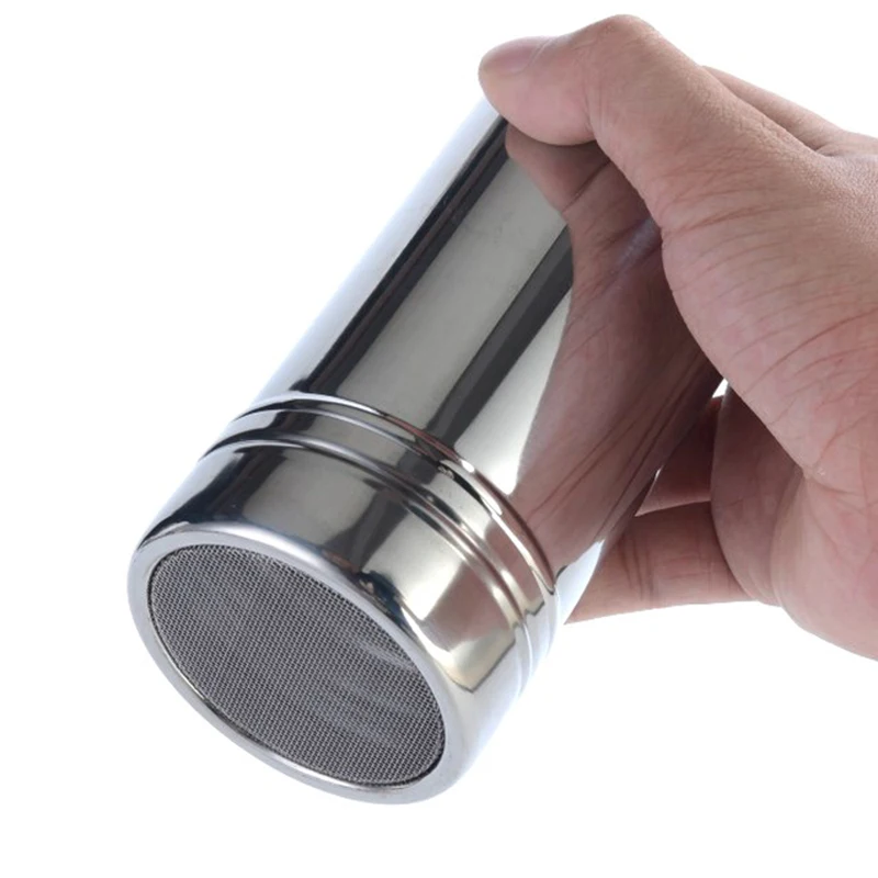 Шейкеры из нержавеющей стали шейкер мелкой сетки для кофе какао пудра с
