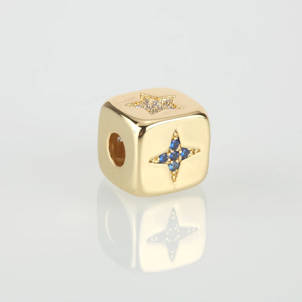 Золотые разделительные бусины для изготовления ювелирных изделий винтажные