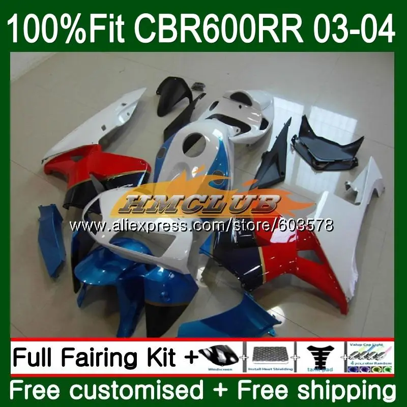 

Инъекция для HONDA CBR 600RR 600F5 CBR600 RR 2003 2004 72CL.99 горячий белый CBR600RR CBR600F5 CBR 600 RR F5 03 04 OEM обтекатели