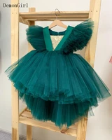 custom puffy green tulle baby girls dresses princess birthday party pageant gowns photo shoot props 1 14y