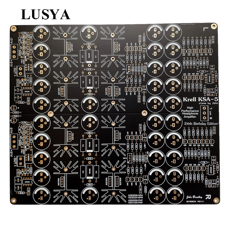 Lusya HIFI krella KSA 5 KSA5 пустая плата Hi End наушники amp PCB board 1oz T1114|Усилители мощности| |