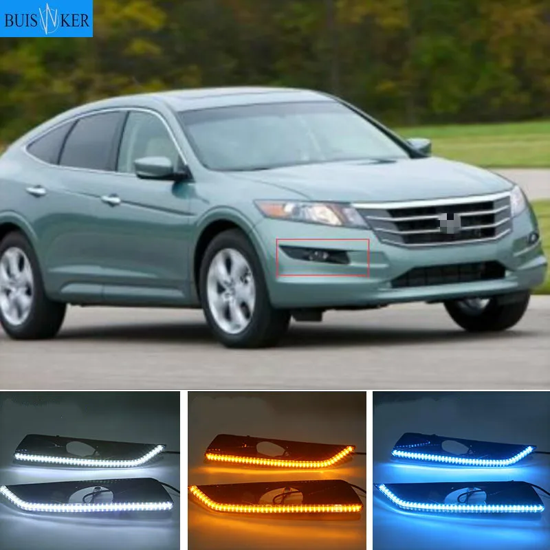 Дневные ходовые огни противотуманные фары для Honda Crosstour 2011 2012 2013 2 шт. 12 В дневного