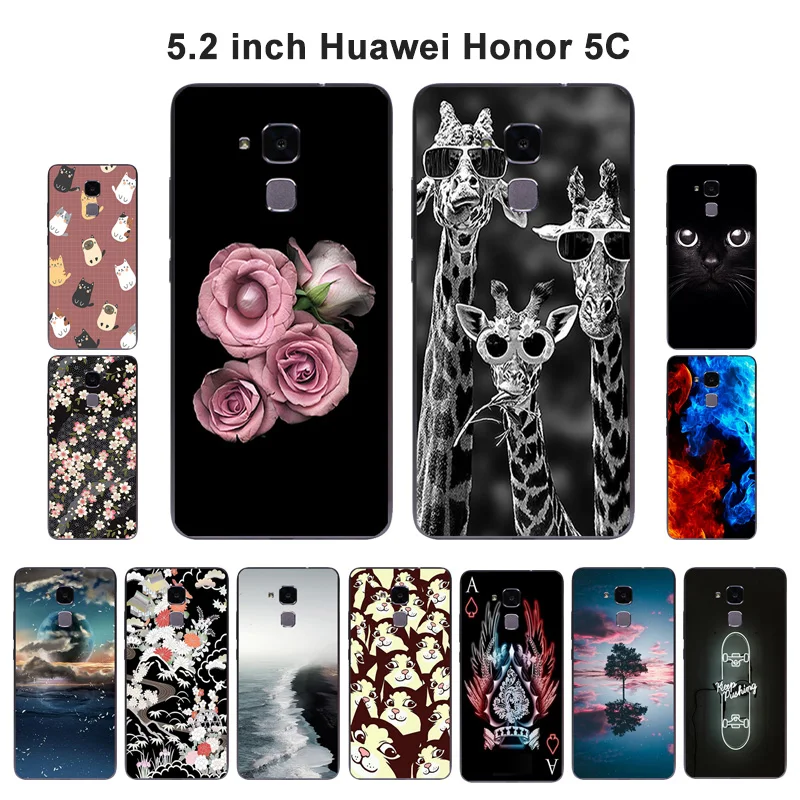 Чехлы для Huawei Honor 5C /Honor 7 Lite мягкий силиконовый чехол-накладка блестящий чехол с