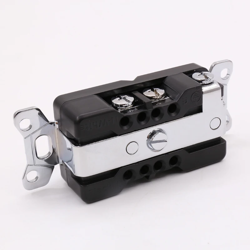 Высококачественная дуплексная розетка переменного тока с родиевым покрытием из