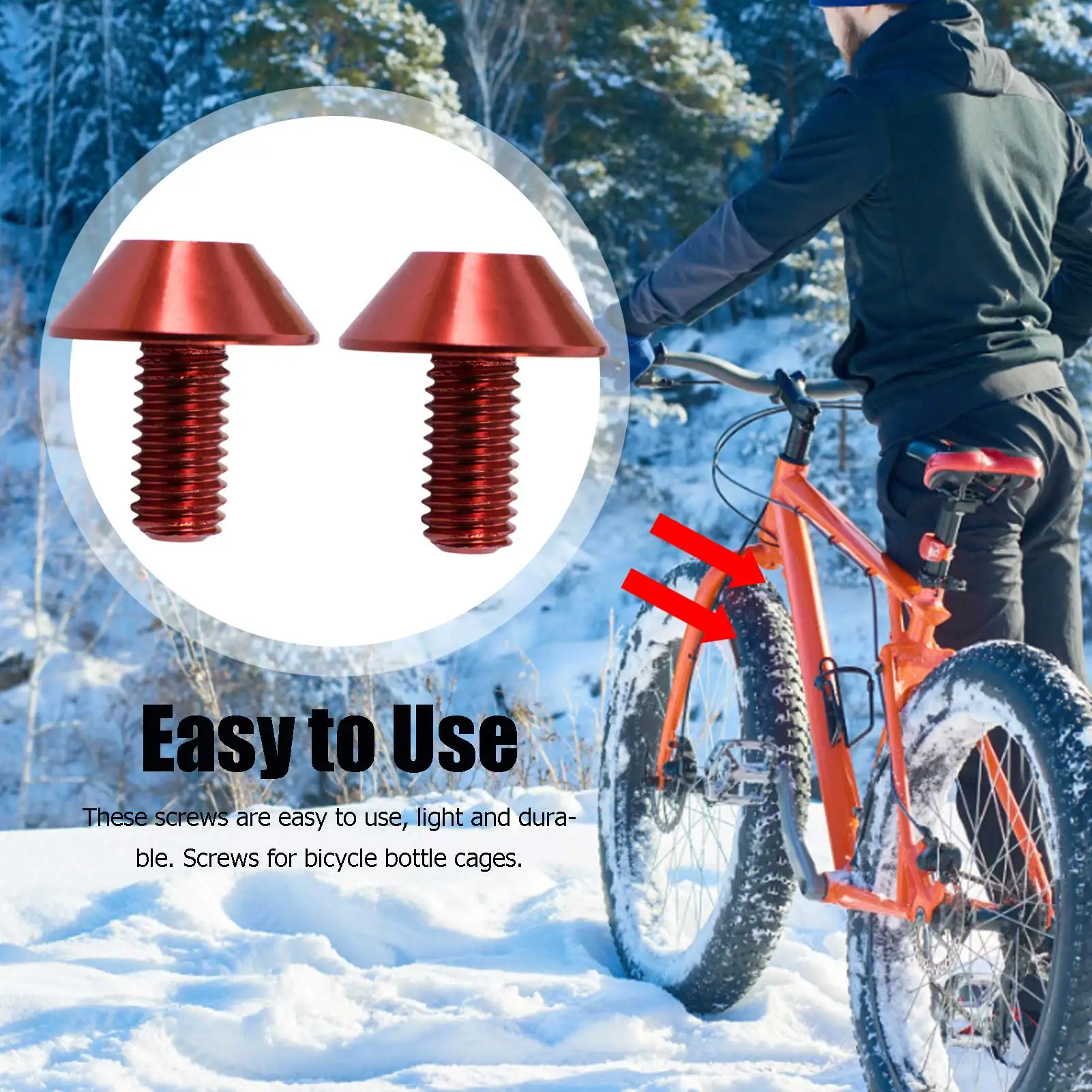 M5 * 10 держатель для бутылки из алюминиевого сплава велосипеда винты горного и