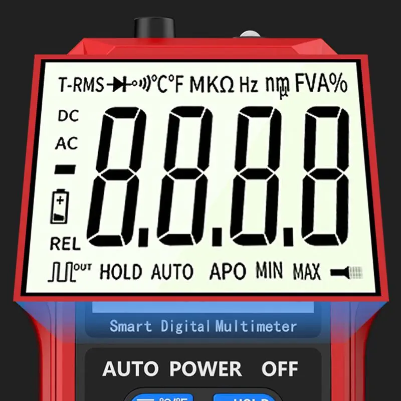 

Multifunctional Digital Smart Multimeter Auto Ranging DC/AC Current and Voltage Measurement Meter Back Light Large Screen Meter