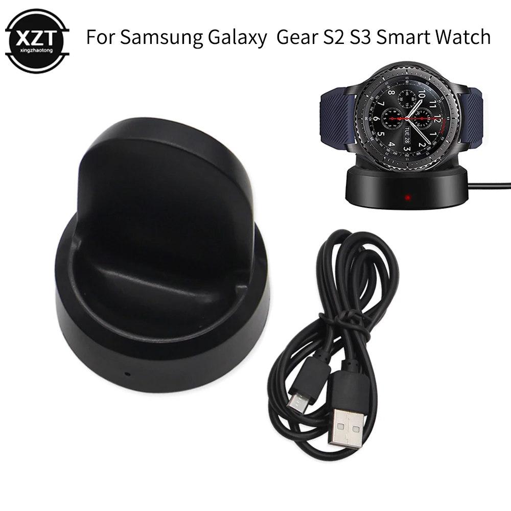 

Portable Wireless Charger for Samsung Gear S3 S2 R732 R770 Smart Watch Fast Charging Classical Frontier Base Dock