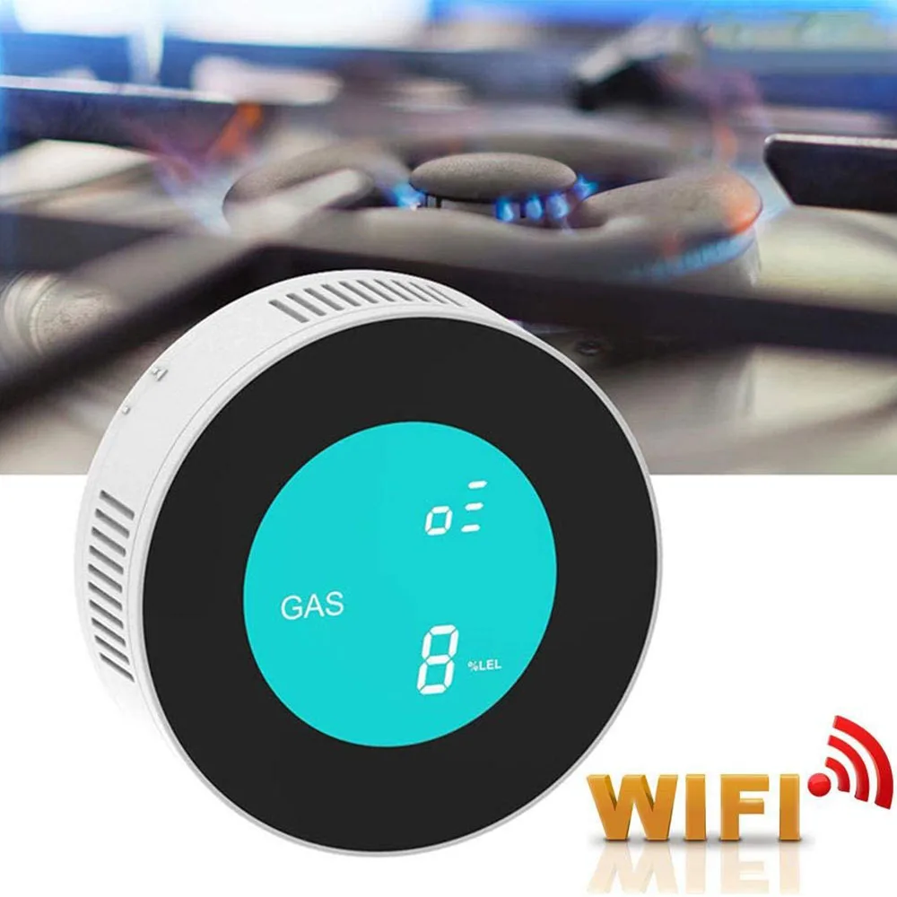 Цифровой детектор газа и дыма со светодиодной подсветодиодный кой монооксида