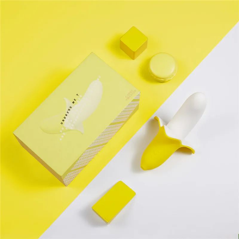 Женский Вибратор GUIMI симпатичный банан 9 скоростей вибрирующий точка G оргазм