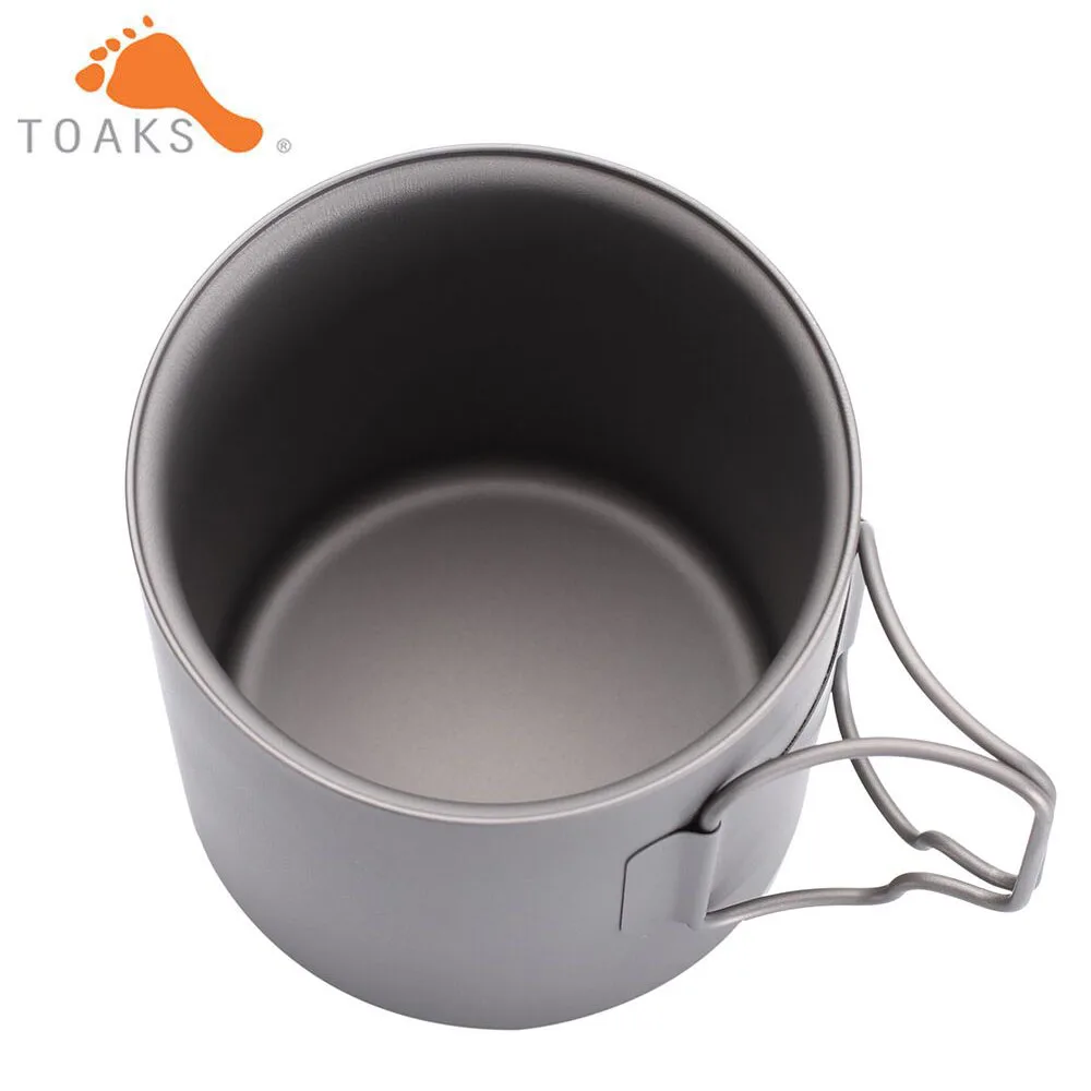 Титановая чашка TOAKS кружка для кофе и чая Ультралегкая уличная посуда с двойными