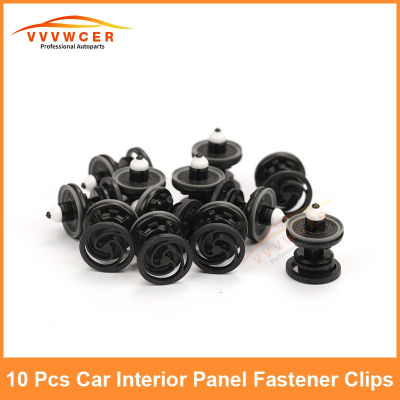 

10 x зажимов для карт для автомобиля, пластиковые заклепки для Volkswagen Touran Tiguan Golf Passat Polo