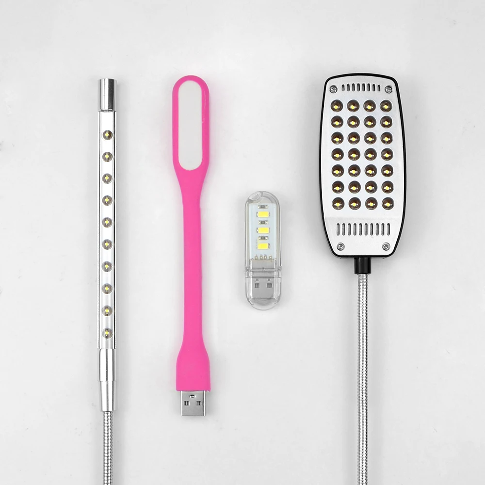 USB светодиодный компьютерный светильник мини металлические гибкие настольные