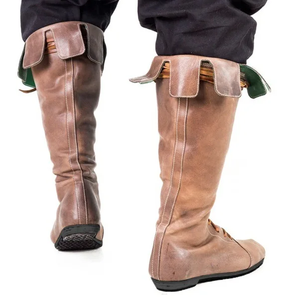 Средневековые ботинки для мужчин винтажная обувь большого размера| |