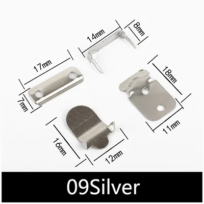 09Silver Meetee 30/50 комплектов Медь металлический крючок для брюк шуба невидимая кнопка крючок для юбки на брюки Регулируемая застежка аксессуары для шитья CN047 - Цвет: 09Silver