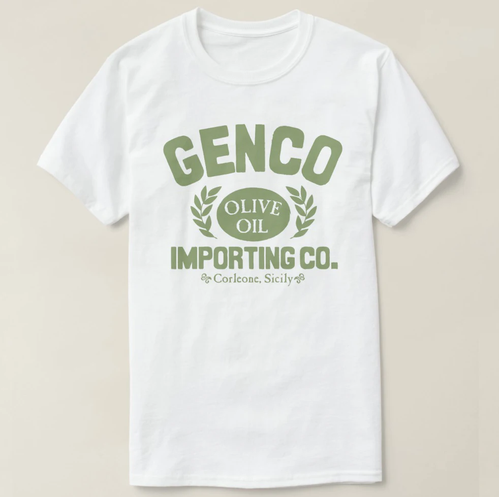 2019 Мужская футболка с принтом хлопковая короткими рукавами Genco оливковое масло (2)
