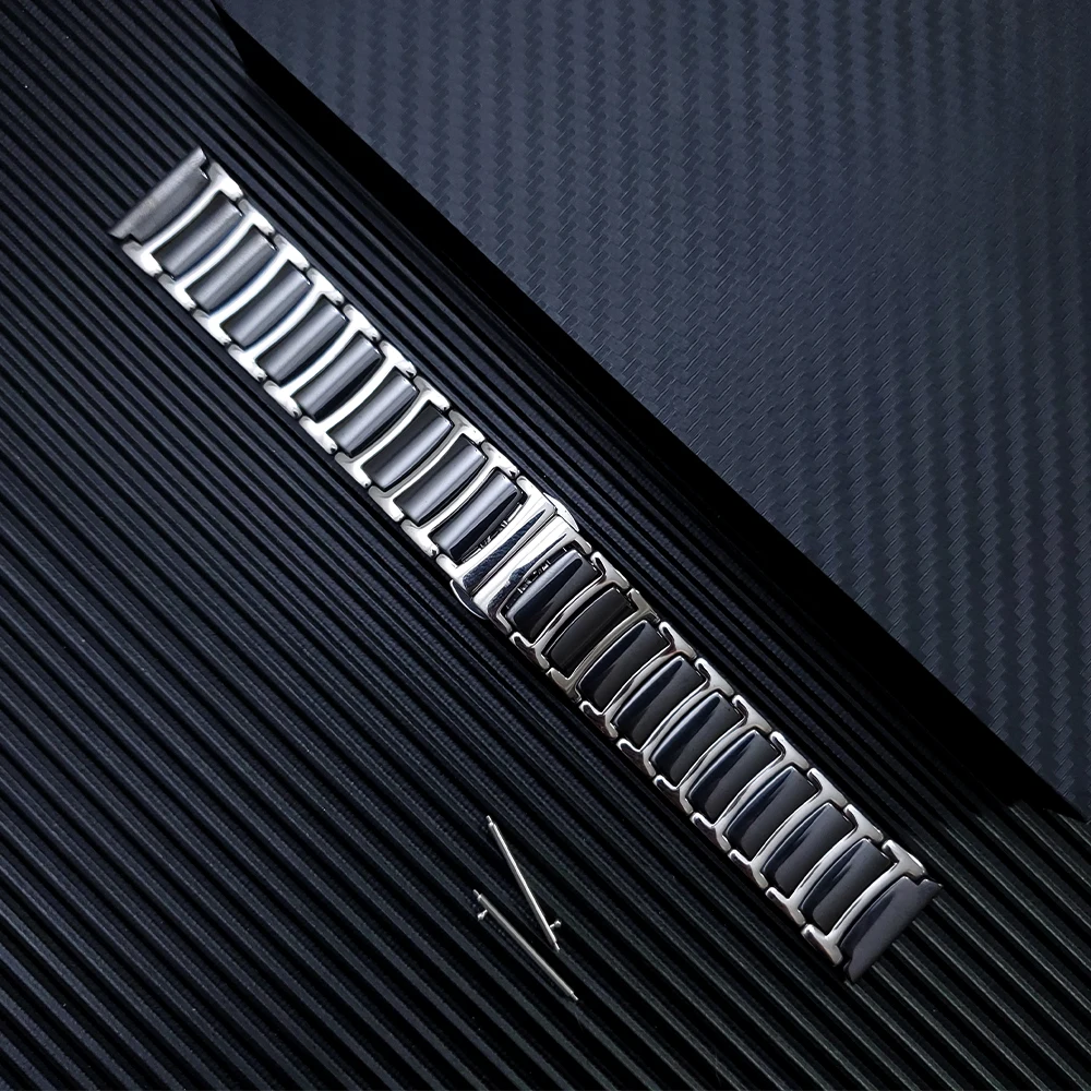 UEBN Stainless steel & ceramic strap for Garmin venu strap for Garmin Active/Garmin Move 3 vivoactive 4 Bracelet Watchbands