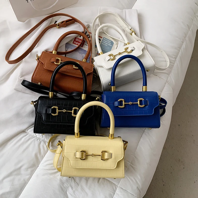 fashion pu leather small crossbody bags for women 2021 luxury alligator shoulder bag lady handbags brand design flap female sac free global shipping