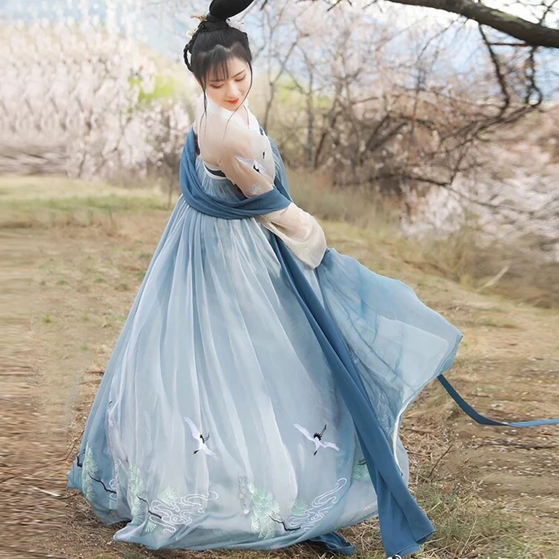 Женское платье с вышивкой Hanfu Womon новое поступление| |