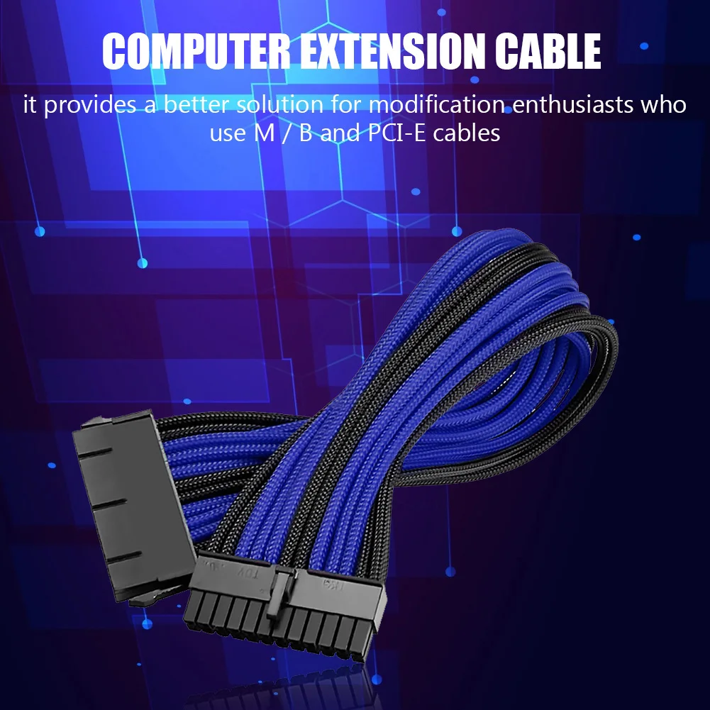 Комплект удлинительного кабеля питания 30 см 24Pin ATX 4 + 4Pin EPS 8Pin PCI e 6Pin e|Компьютерные