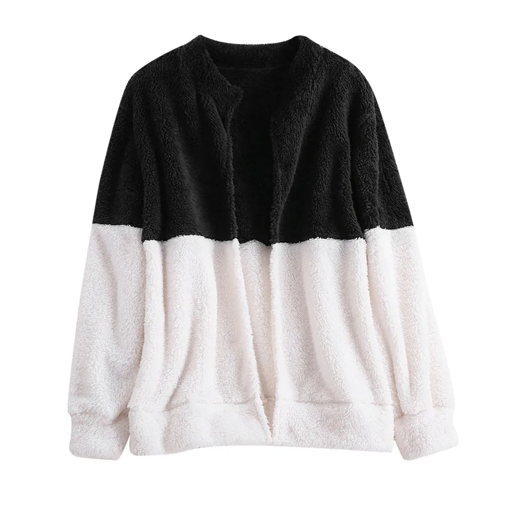 Зимняя Осенняя Женская куртка из искусственного меха с высокой талией пушистая