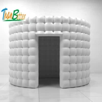 oval ellipse inflatable photo booth enclosure cabin with led