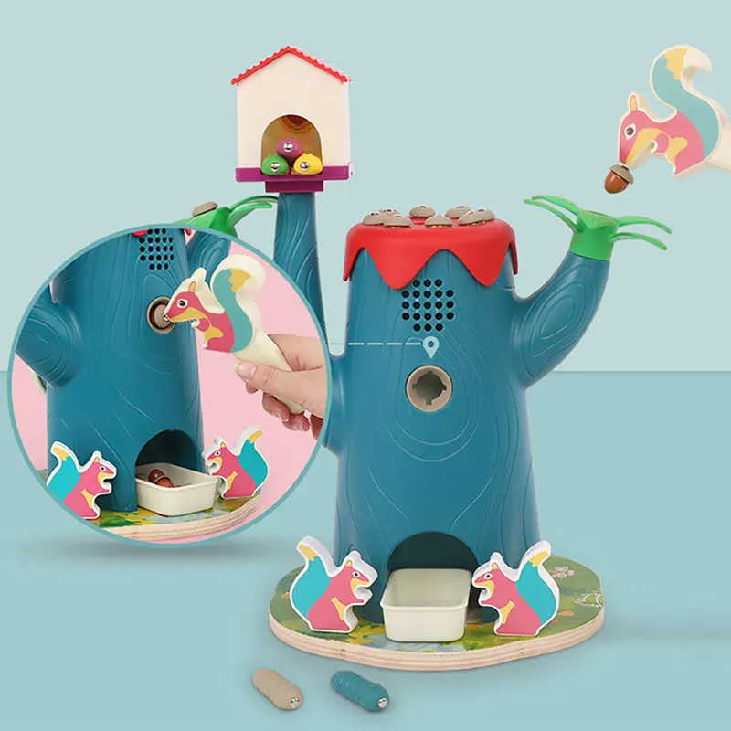 Магнитная игрушка для малышей деревянные Обучающие игрушки в виде жуков